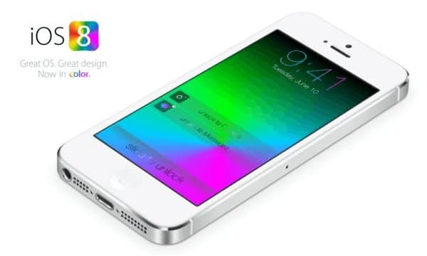 iPhone 6 con iOS 8
