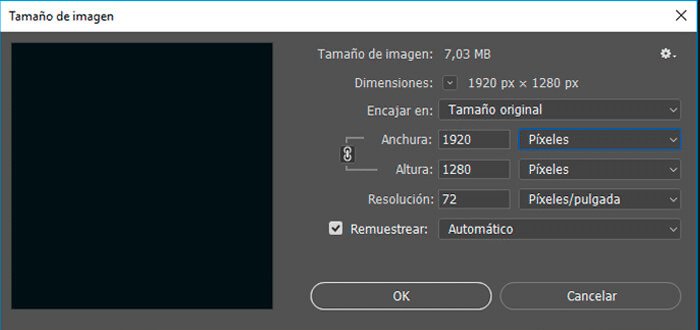 como cambiar tamaño foto con photoshop