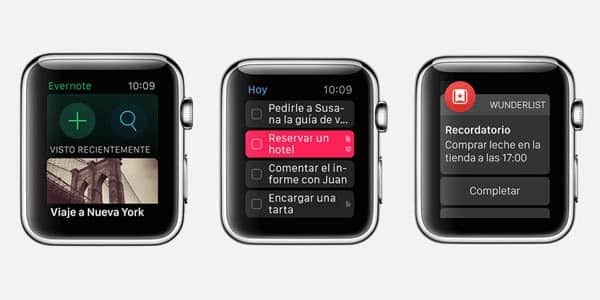 aplicaciones basicas del apple watch
