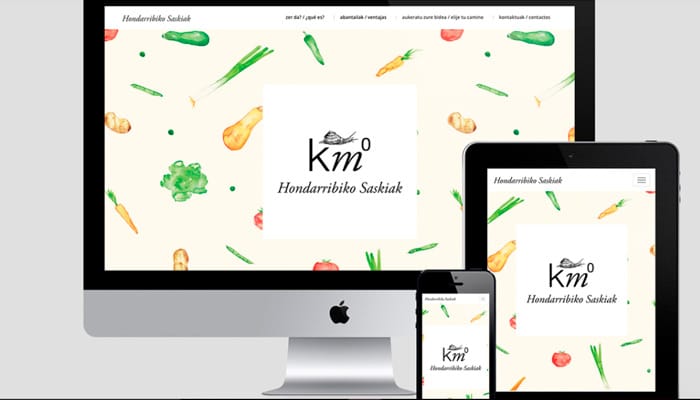 diseño web tienda alimentacion