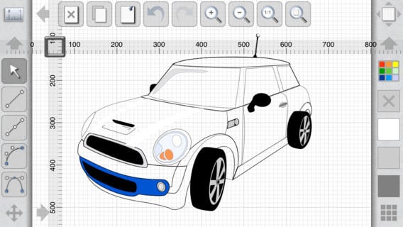 iDesign aplicación iOS para dibujo vectorial en 2D
