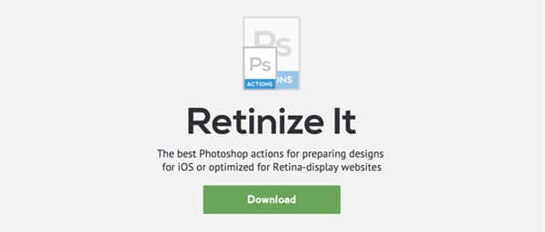 Retinize It optimiza tus imágenes en Photoshop